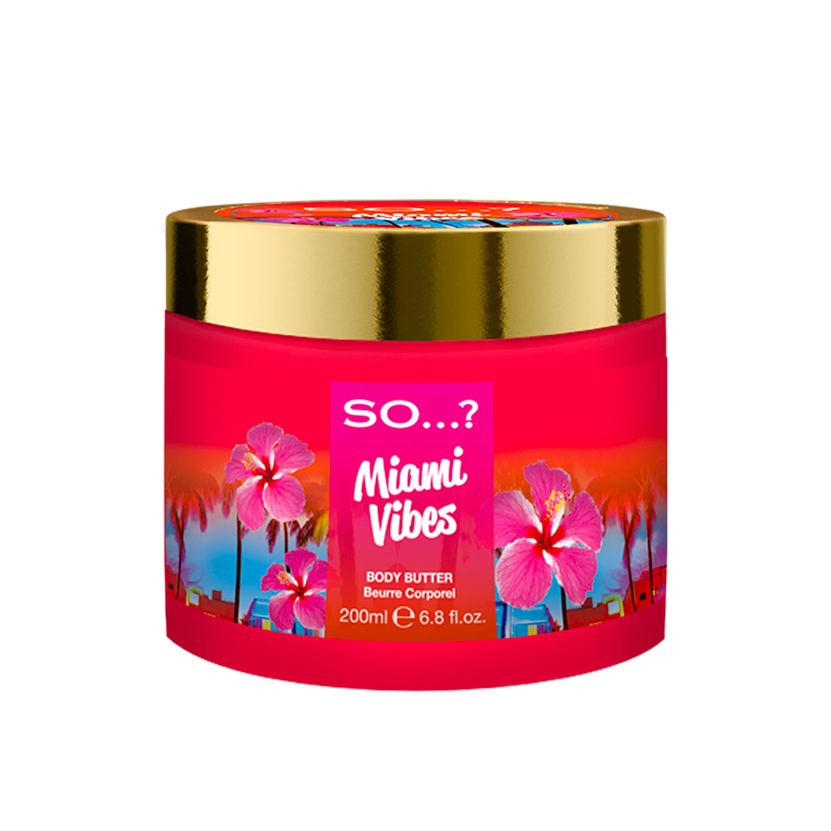 SO..? Miami Vibes Body Butter Sweet Pear Green Melon (200مل) زبدة الجسم