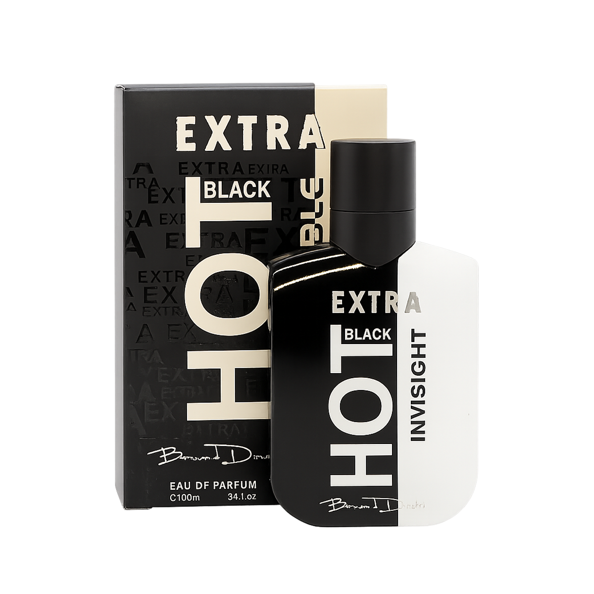 EXTRA BLACK HOT INVISIBLE (100ml رجالي)