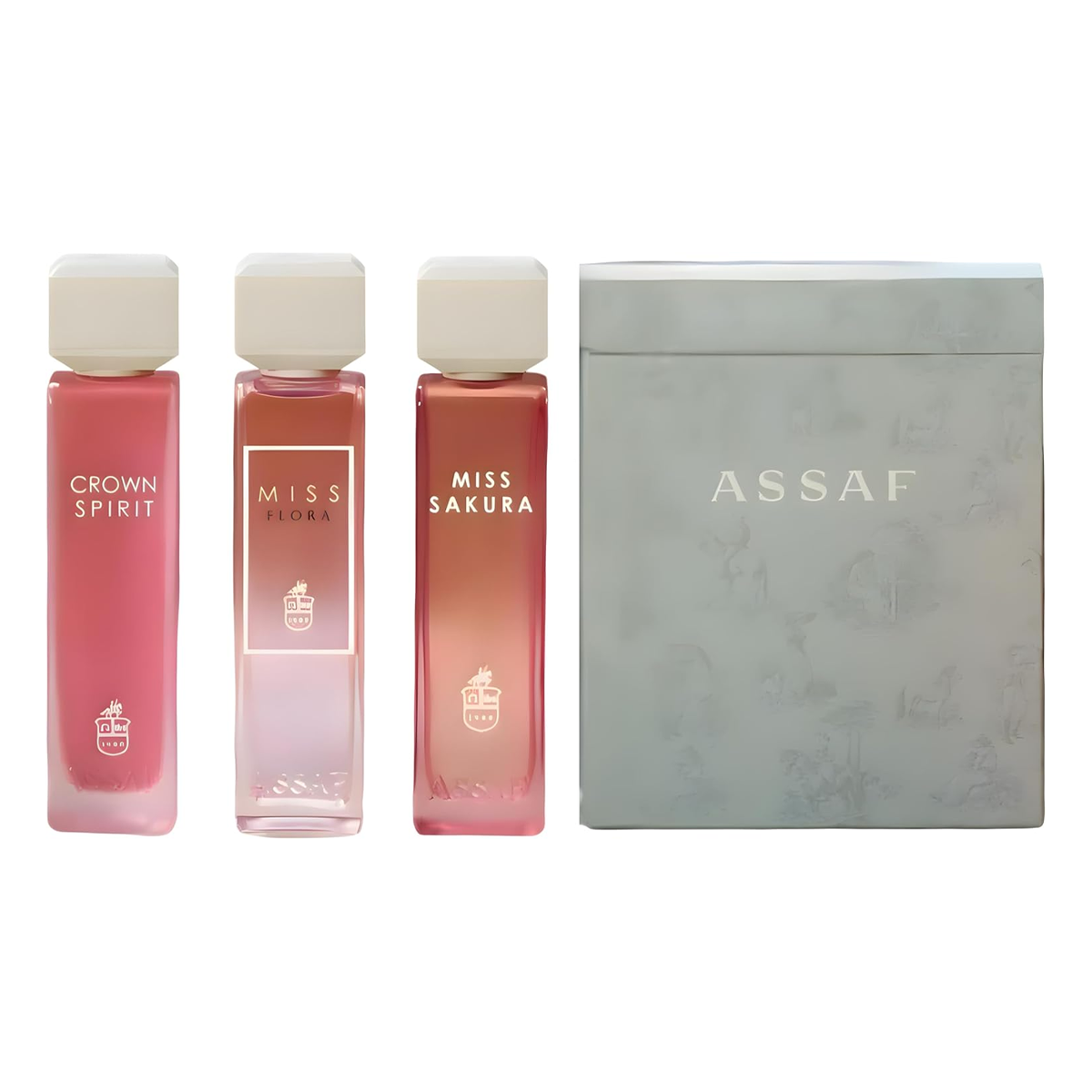 MISS ASSAF SET WITH BOX مجموعة مس عساف 3 عطور 200مل كل عطر (ستاتي)