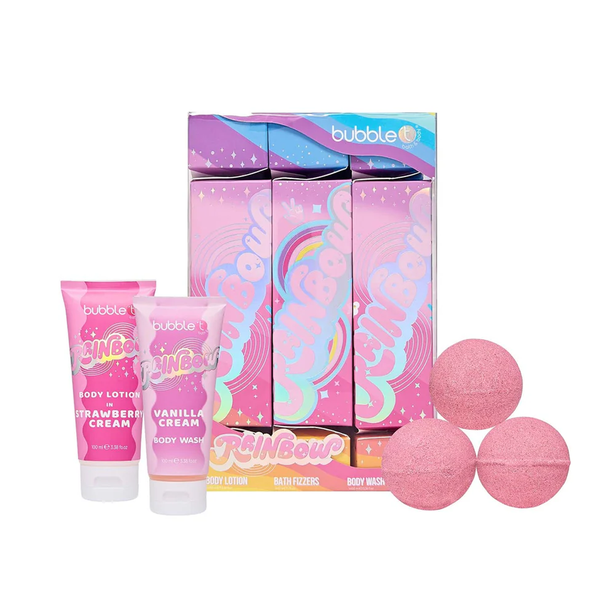 Rainbow Crackers - RB1015 عناية متكاملة للجسم في 3 منتجات