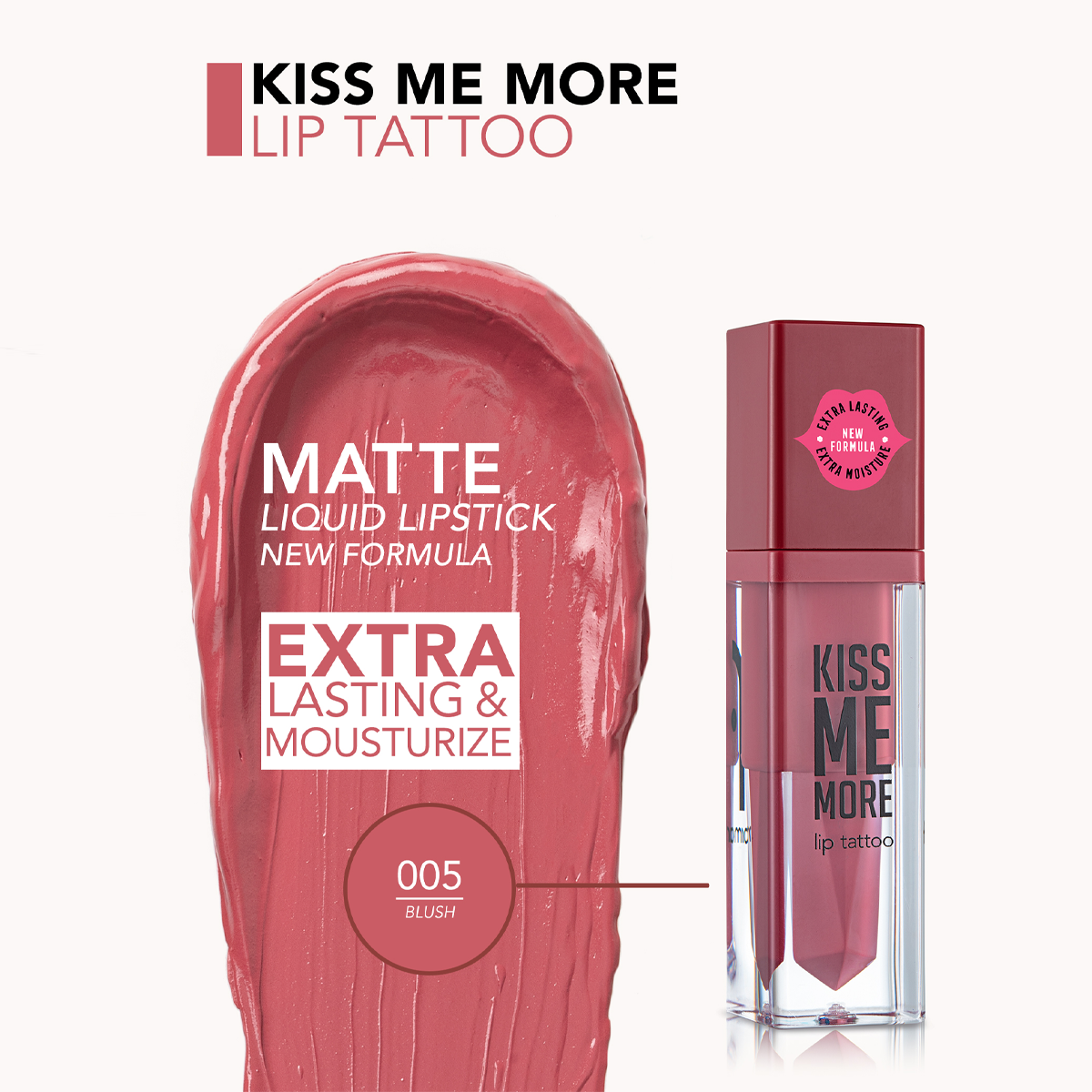 Kiss Me More Lip Tattoo – New فلورمار أحمر شفاه سائل