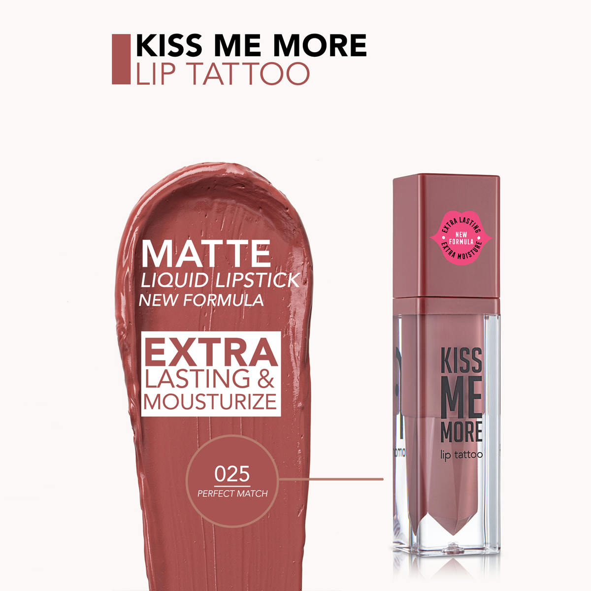 Kiss Me More Lip Tattoo – New فلورمار أحمر شفاه سائل