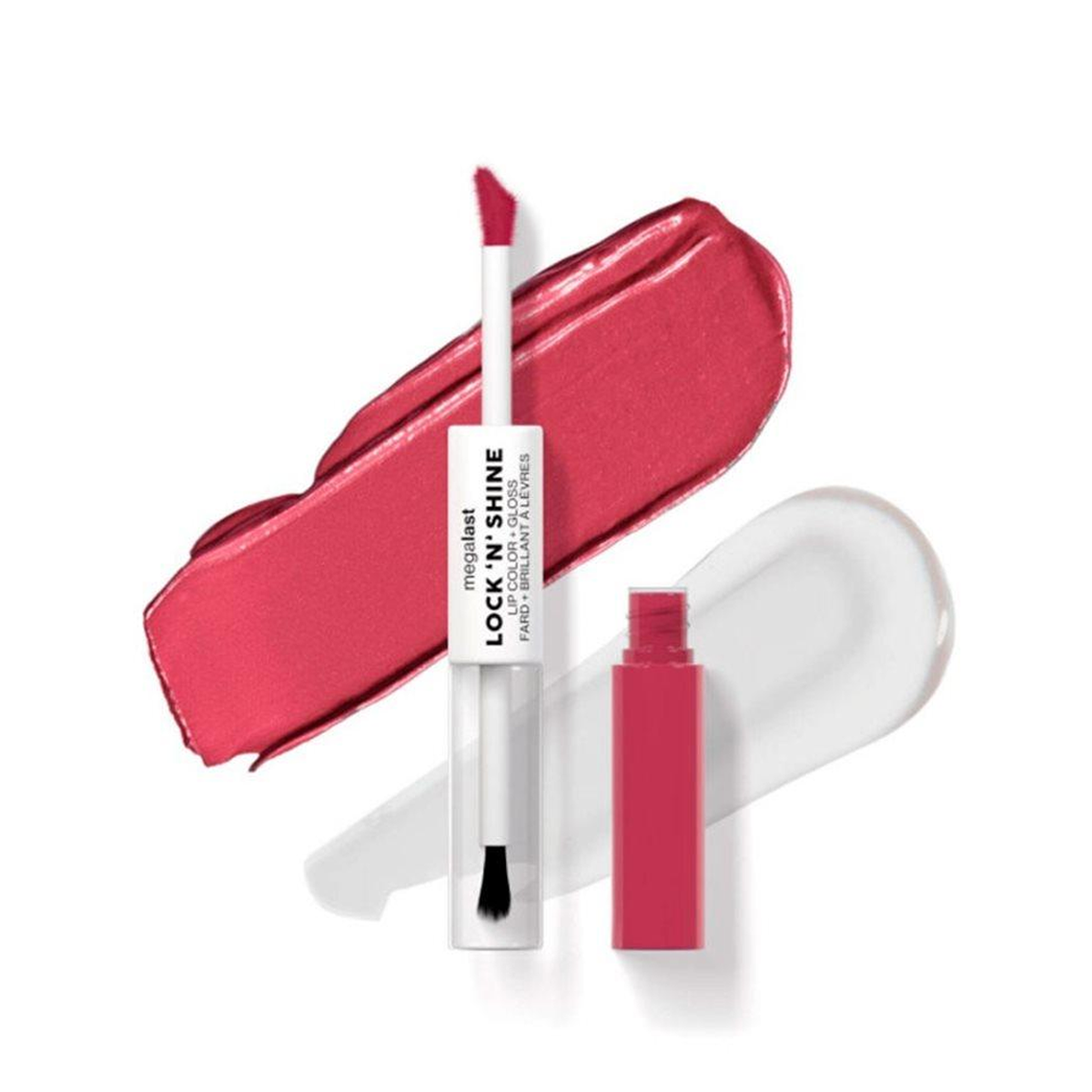 Wet n Wild MegaLast Lock ’N Shine Lip Color + Gloss – La Pink - 1115493E لون وملمع شفاه لوك إن شاين