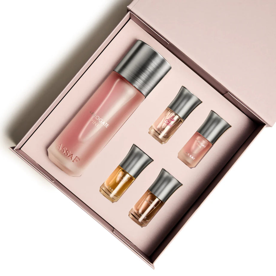 ARROGATE PINK NEW PACKAGE مجموعة اروقيت بينك من عساف (200ML+4عطور ستاتي)