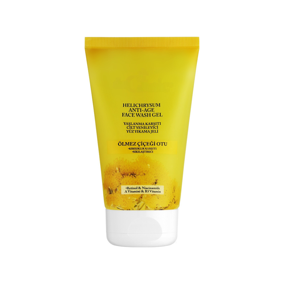 Dr. Clinic - ANTI-AGE FACE CLEANSING GEL 150ML د.كلينك | جل منظف للوجه زهرة الخلود (مضاد للشيخوخة)