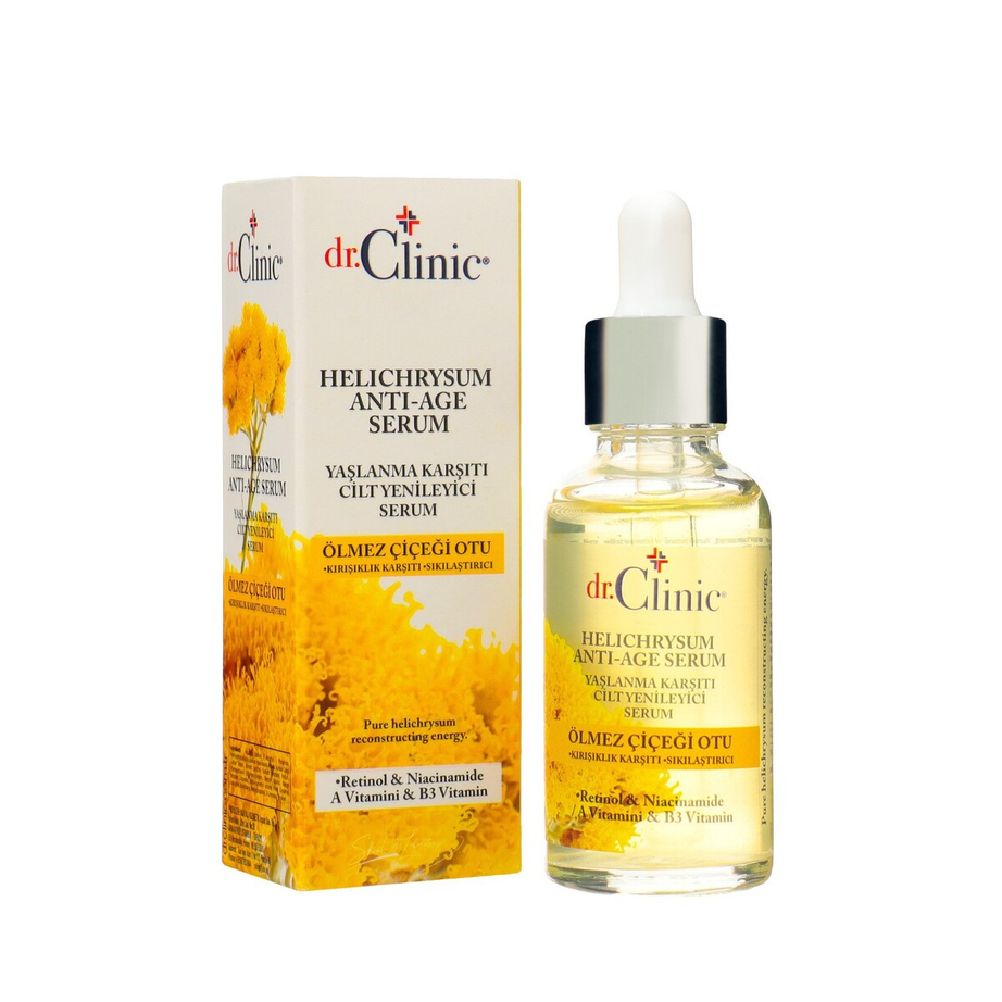 Dr. Clinic - ANTI-AGE FACE SERUM 30ML د.كلينك | سيروم للوجه زهرة الخلود (مضاد للشيخوخة)