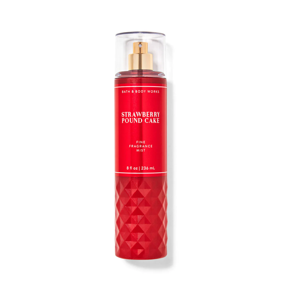 Bath & Body Works STRAWBERRY POUND CAKE Fine Fragrance Mist (236 مل) سبلاش باث اند بادى ستروبارى باوند كيك