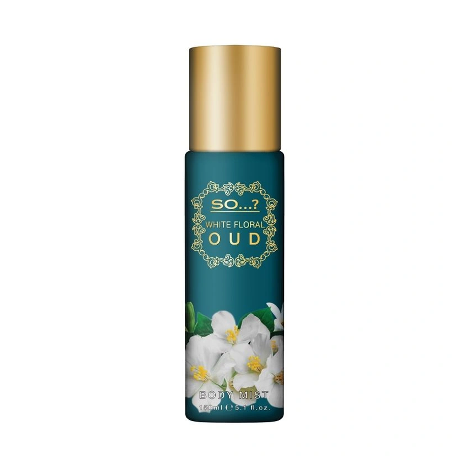 Body mist So...? Oud white floral 150ml بودي سبلاش - معطر الجسم عود أبيض زهري