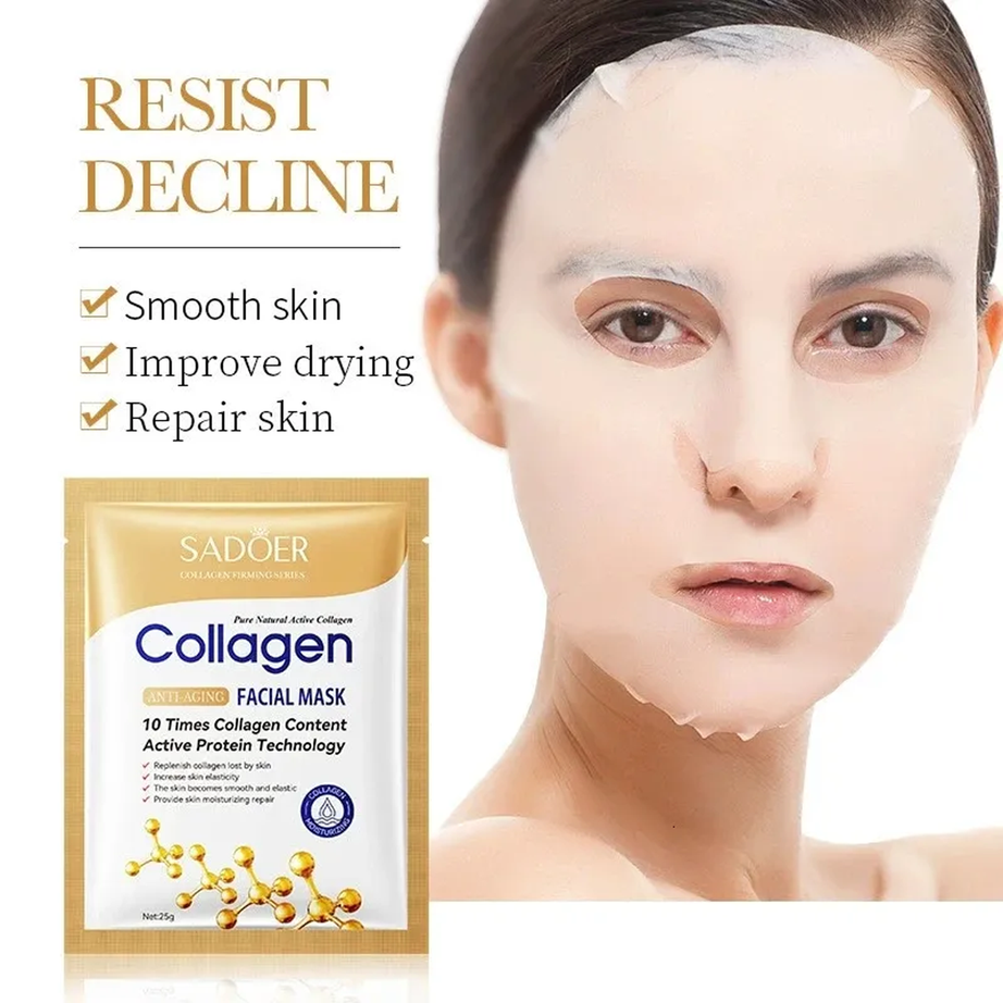 SADOER Collagen Anti-Aging Facial Mask ماسك الوجه - بالكولاجين