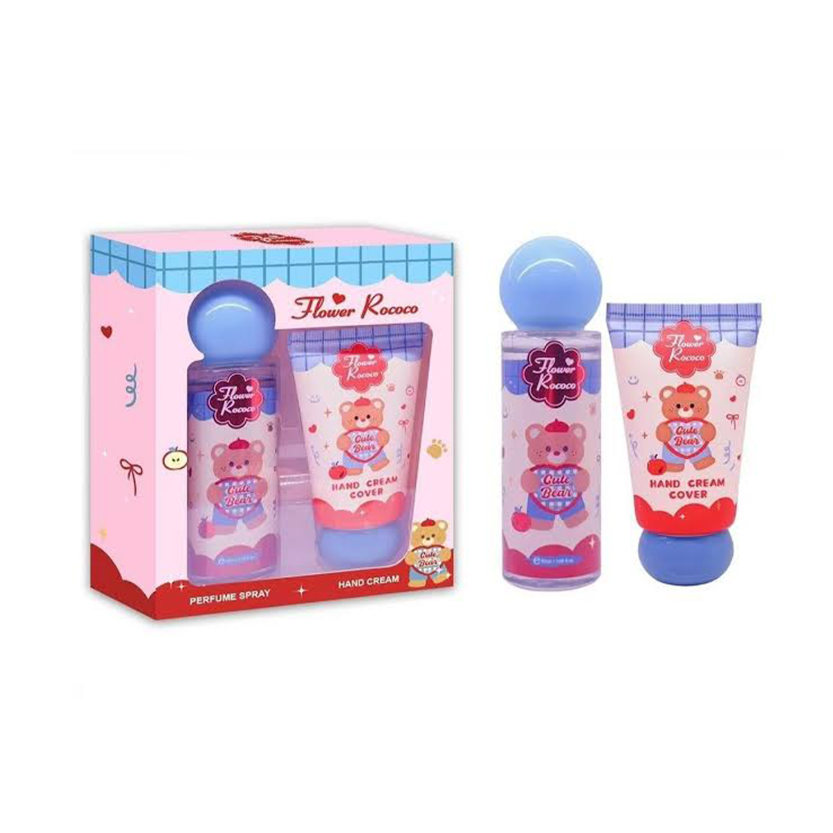 Flower Rococo Cute Bearطقم عطر وكريم يد للأطفال