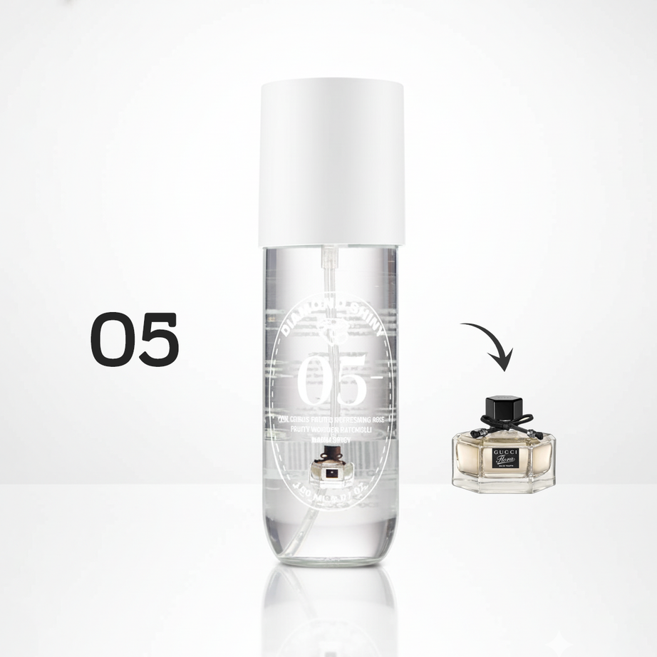 DIAMOND SHINY 05 سبلاش برائحة عطر فلورا باي قوتشي (ستاتي 150مل)