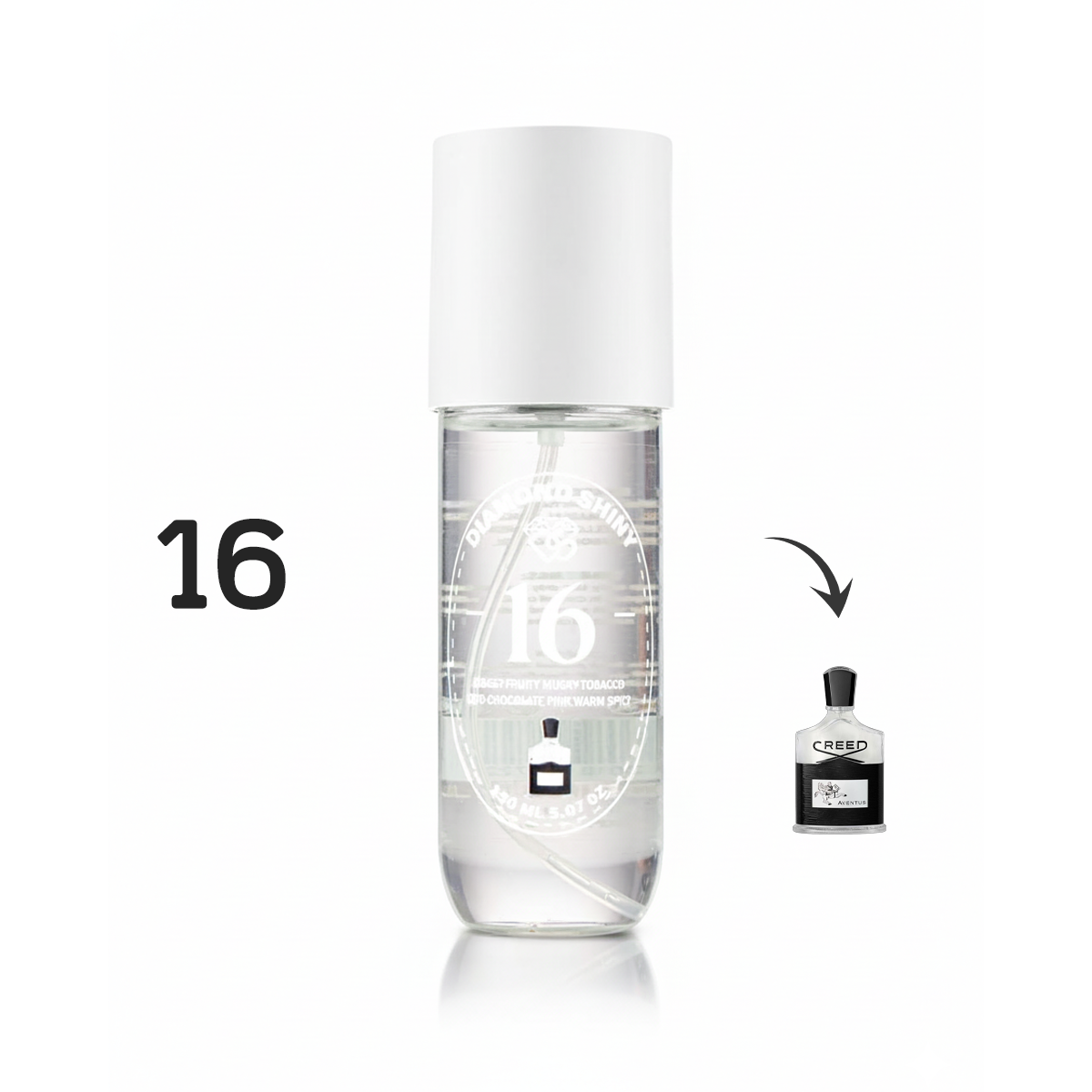 DIAMOND SHINY 16 سبلاش برائحة عطر كريد افينتوس (رجالي 150مل)