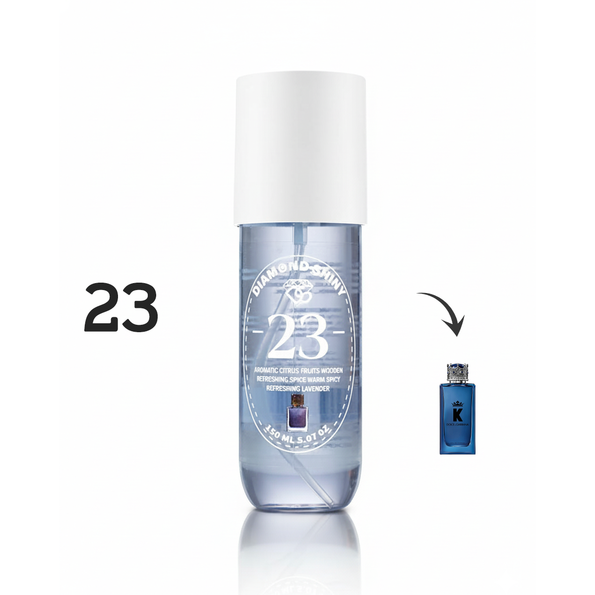 DIAMOND SHINY 23 سبلاش برائحة عطر كنج من دولتشي آند غابانا (رجالي 150مل)