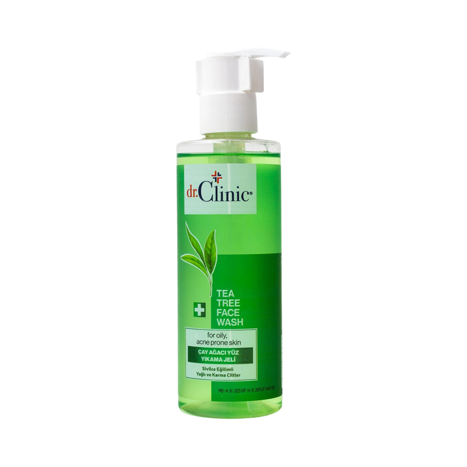 Dr. Clinic - TEA TREE FACE WASH 200ml د.كلينك | غسول شجرة الشاي للبشرة للبشرة الدهنية