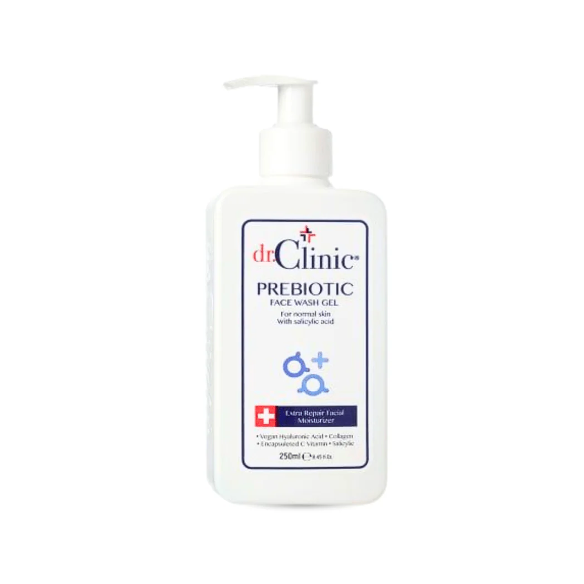 Dr. Clinic - Probiotic Face Wash Gel For Normal Skin د.كلينك | دكتور كلينيك غسول سالسليك للبشرة العادية - أزرق داكن