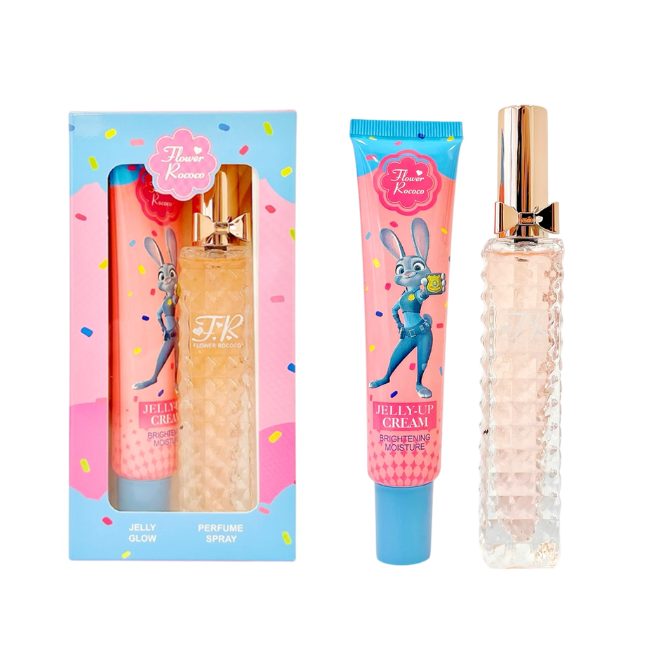 Flower Rococo Jelly-Up Cream & Perfume Spray طقم عطر وكريم ترطيب
