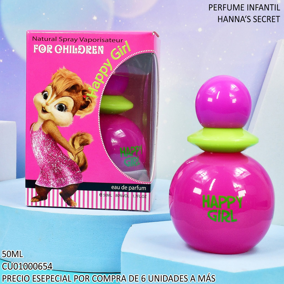 HANNA'S SECRET For Children Happy Girl – 50ML عطر أطفال للبنات