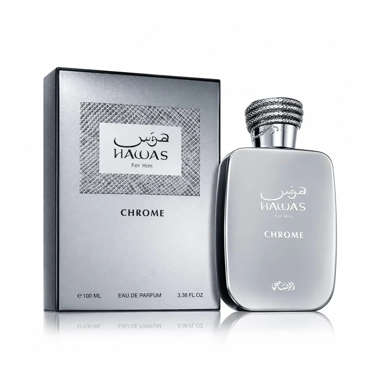 Hawas Chrome Rasasi هوس كروم من الرصاصي (100ml رجالي)