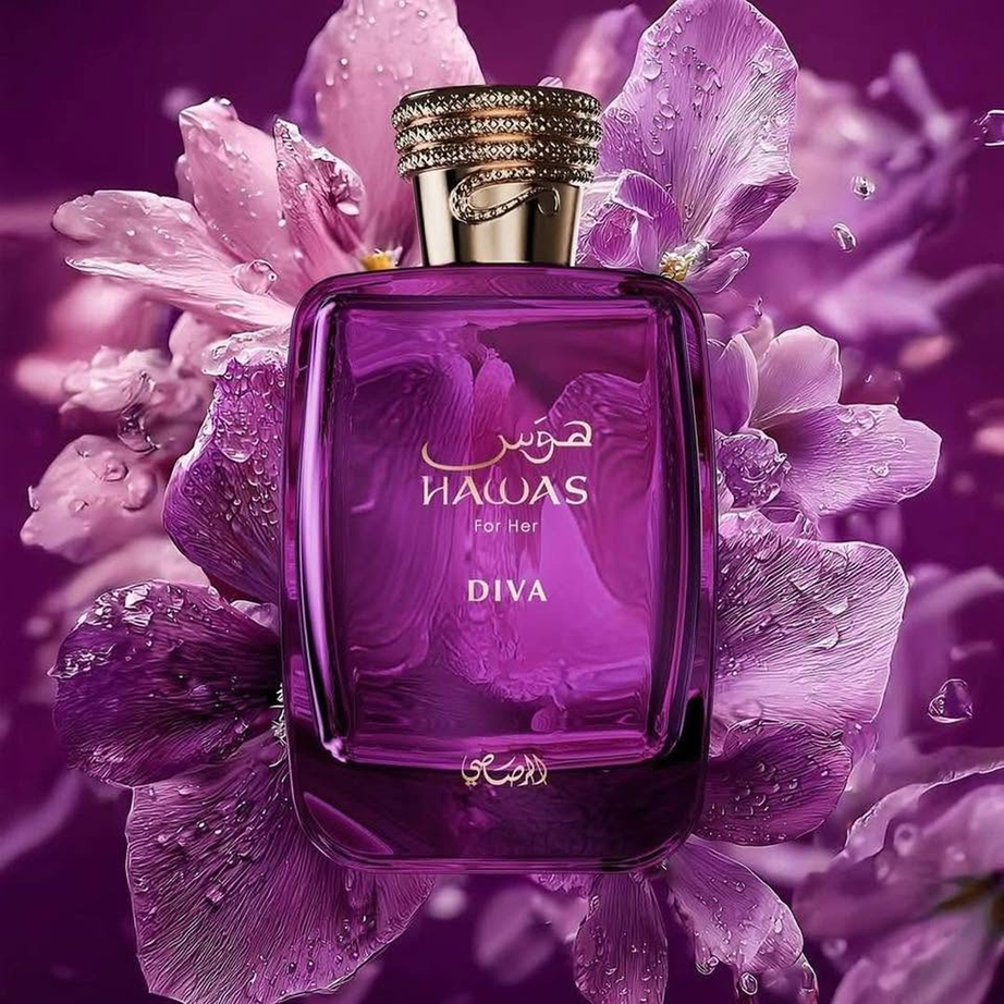 Hawas Diva Rasasi هوس ديفا من الرصاصي (100ml ستاتي)