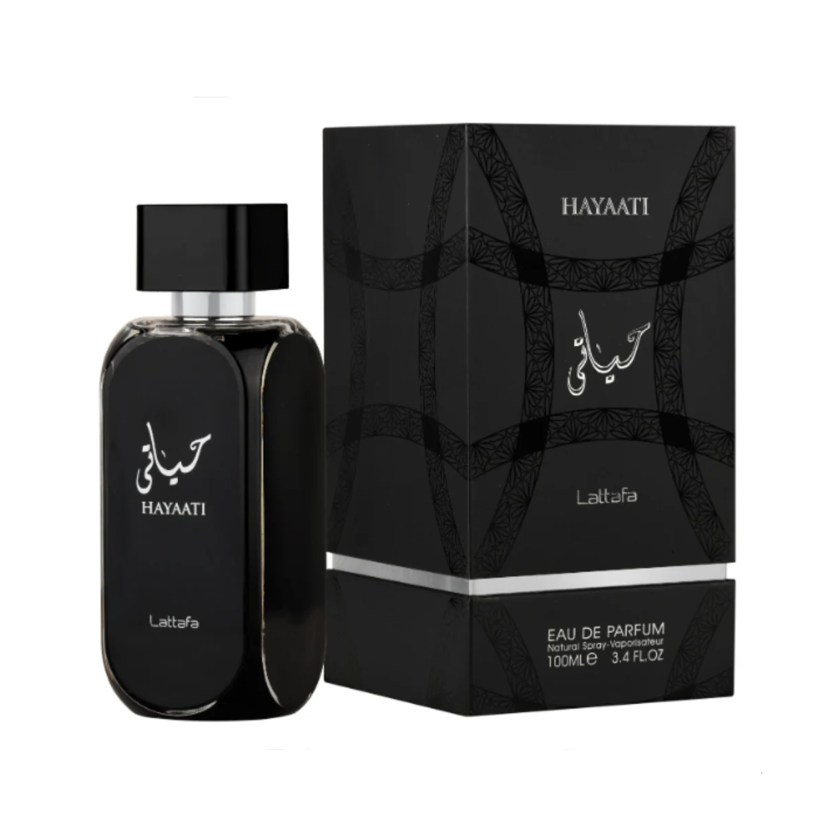 Hayaati Lattafa حياتي أسود من لطافة (100ml رجالي)