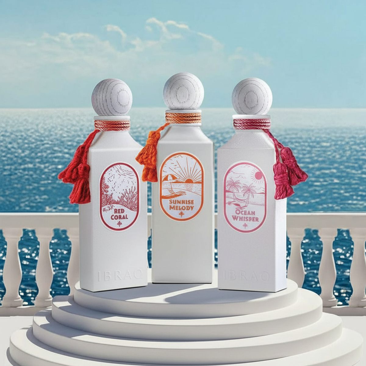 IBRAQ Summer Ocean Collection سمر اوشن 3*1 (3 عطور 100مل للجنسين)