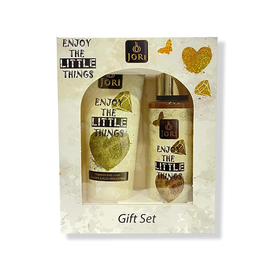 Jori Enjoy The Little Things Gift Set طقم جوري للعنايم (لوشن للجسم + بخاخ بودي سبراي)