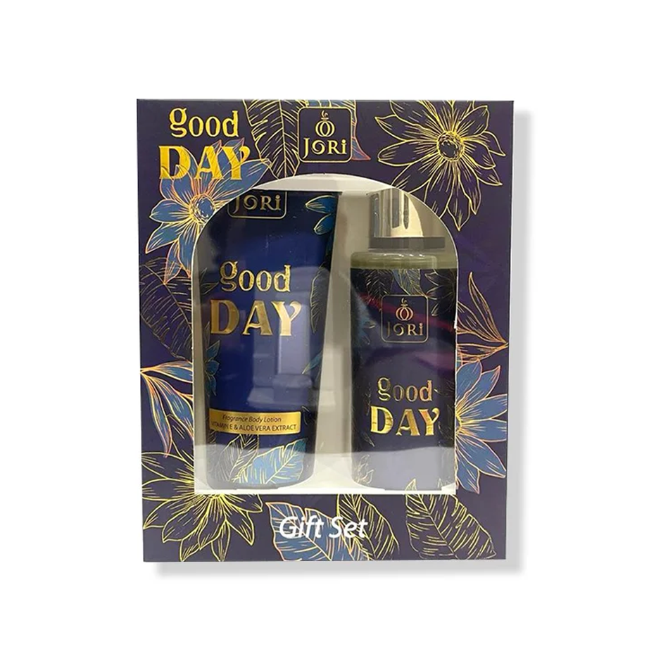 Jori Good Day Gift Set طقم جوري للعنايم (لوشن للجسم + بخاخ بودي سبراي)