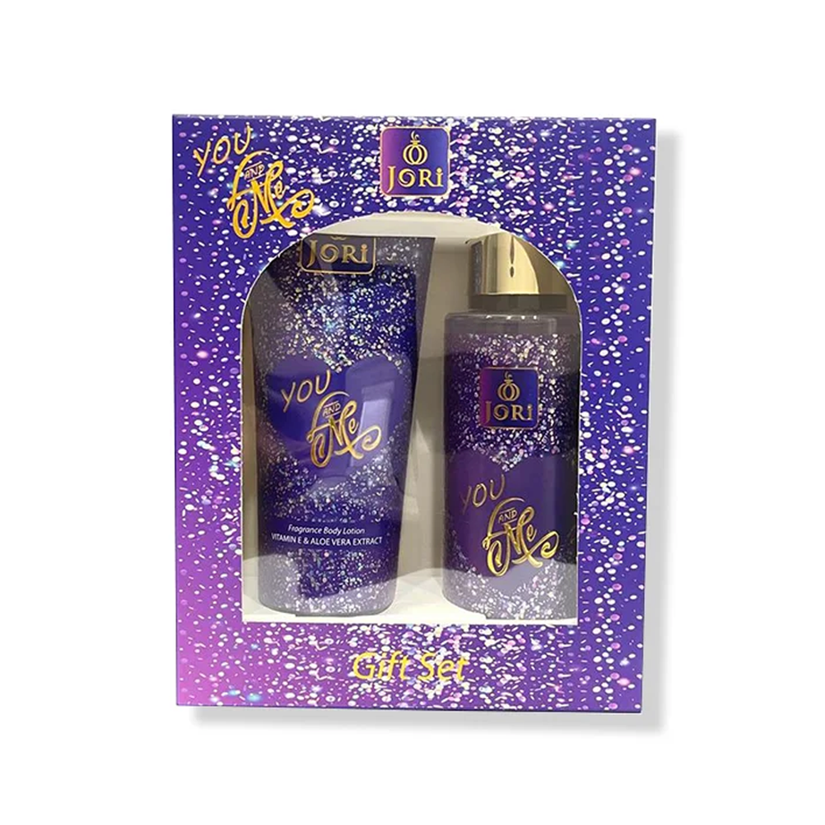 Jori You and Me Gift Set طقم جوري للعنايم (لوشن للجسم + بخاخ بودي سبراي)