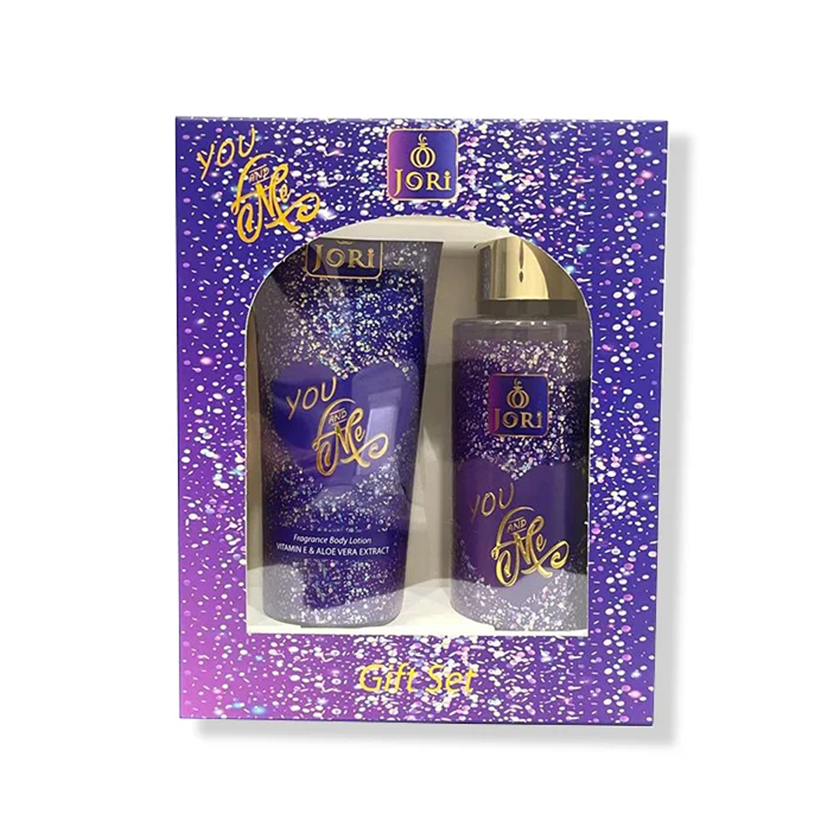Jori You and Me Gift Set طقم جوري للعنايم (لوشن للجسم + بخاخ بودي سبراي)
