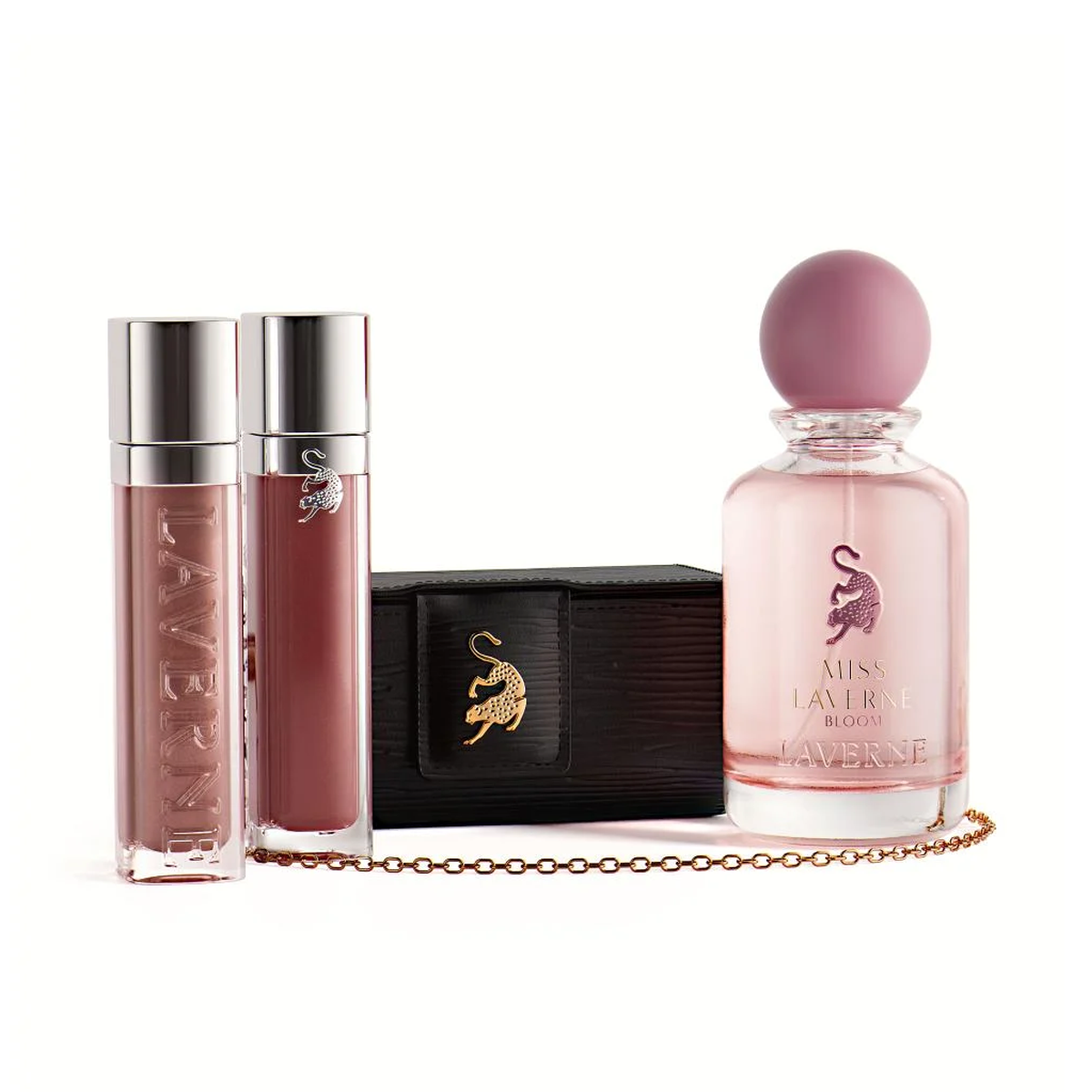Laverne Beauty Collection مجموعة لافيرن بيوتي عطر 100مل + 2 ملمع شفاه + حقيبة (ستاتي) **للحجز المسبق