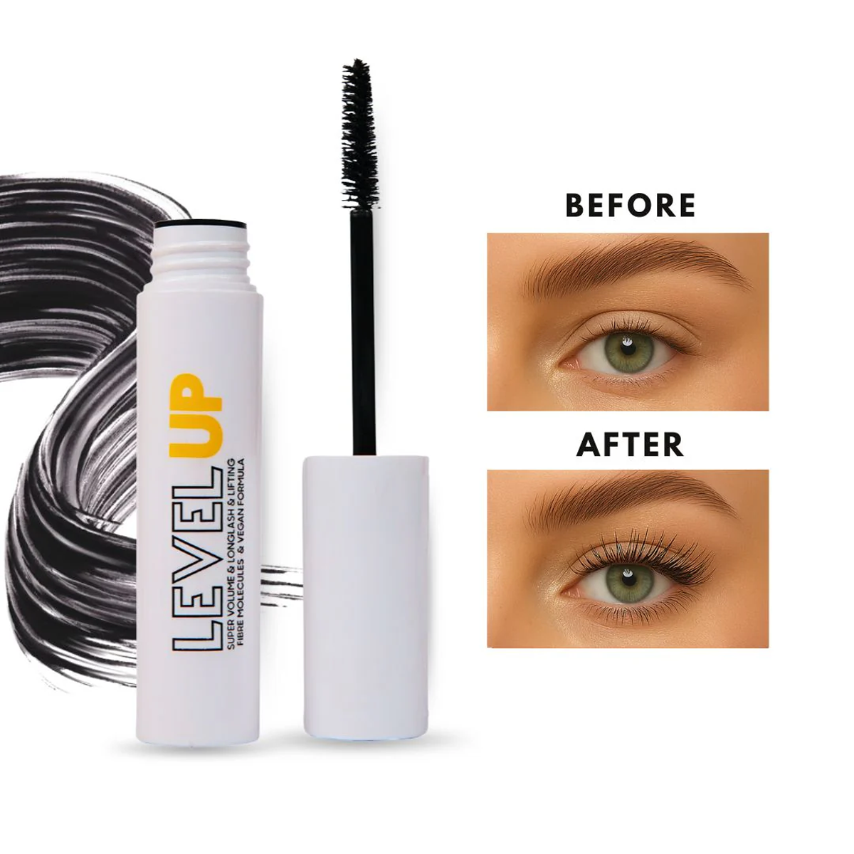PIERRE CARDIN - Level Up Mascara Super Volume & Long Lash Lifting ماسكارا لرفع وتكثيف الرموش (البيضاء)