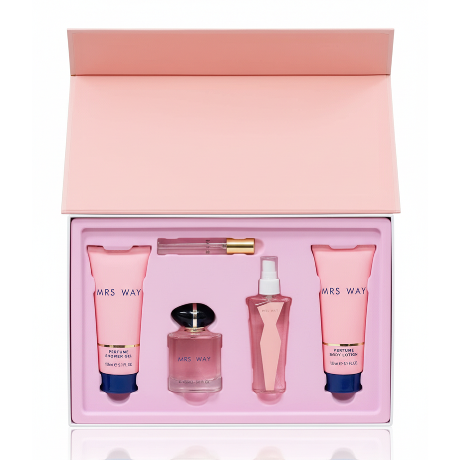 بكج ماي وي (عطر+شاور جل+بودي لوشن+عطر للجسم) MRS WAY SET