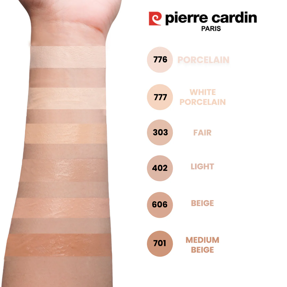 PIERRE CARDIN - Chiffon Matte Foundation 776 PORCELAIN فاونديشن - كريم أساس سائل من بيير كاردان