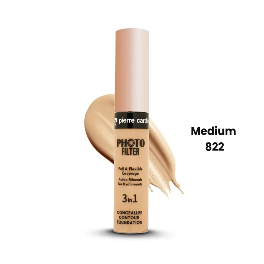 PIERRE CARDIN - Photo Filter Liquid Concealer 822-Medium كونسيلر - بيج طبيعي
