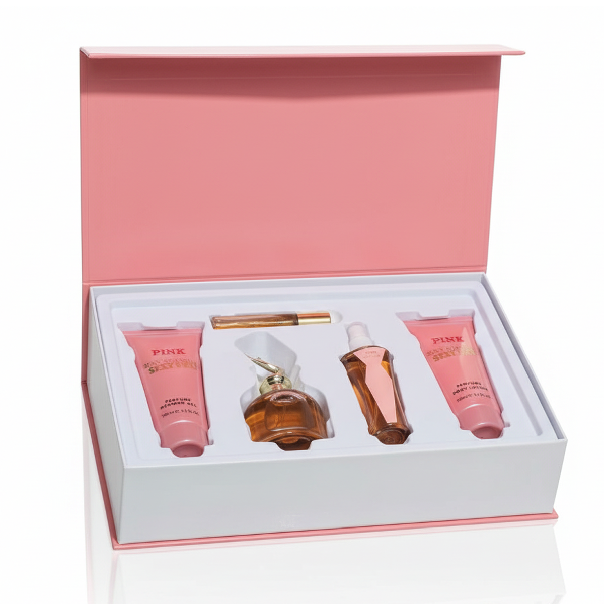 بكج سكاندال (عطر+شاور جل+بودي لوشن+عطر للجسم) PINK SEXY SCANDAL SET