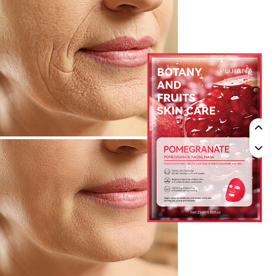 PUJIANA Pomegranate Facial Mask ماسك الوجه - رمان
