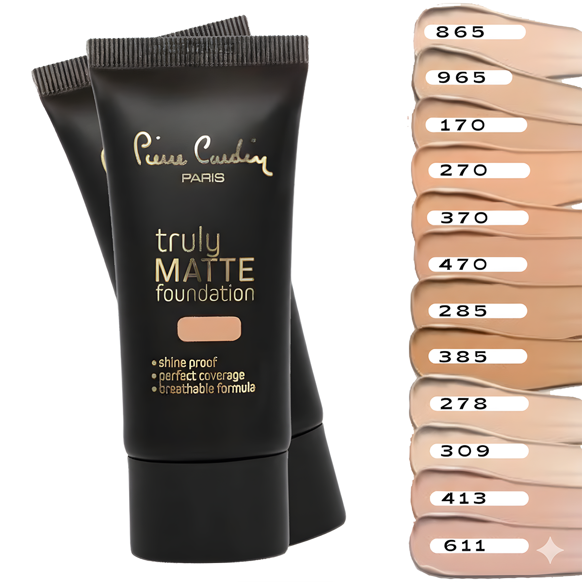 PIERRE CARDIN - Truly Matte Foundation 270 Medium Beige فاونديشن - كريم أساس من بيير كاردان