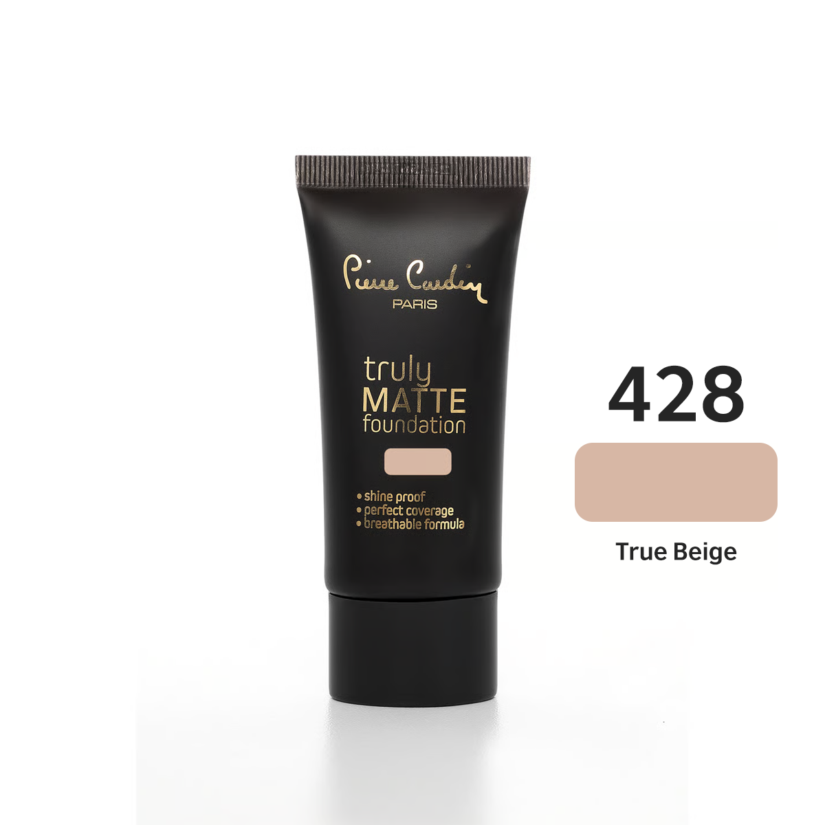 PIERRE CARDIN - Truly Matte Foundation 428 True Beige فاونديشن - كريم أساس من بيير كاردان