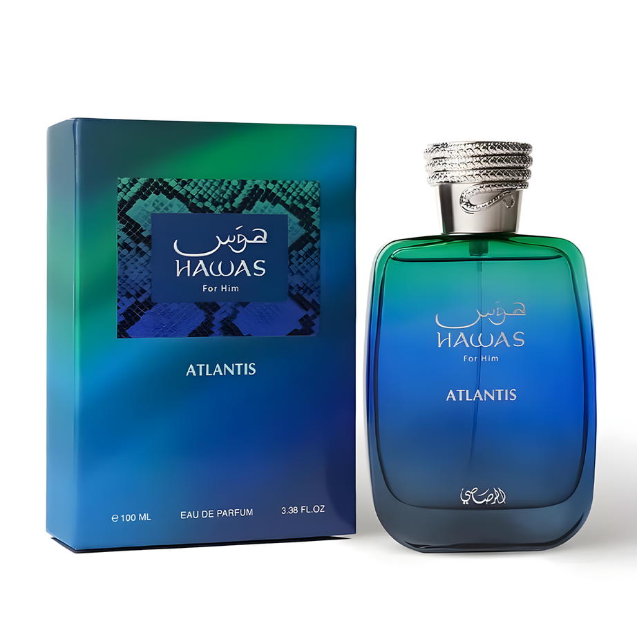 Hawas Atlantis Rasasi هوس اتلانتس من الرصاصي (100ml رجالي)