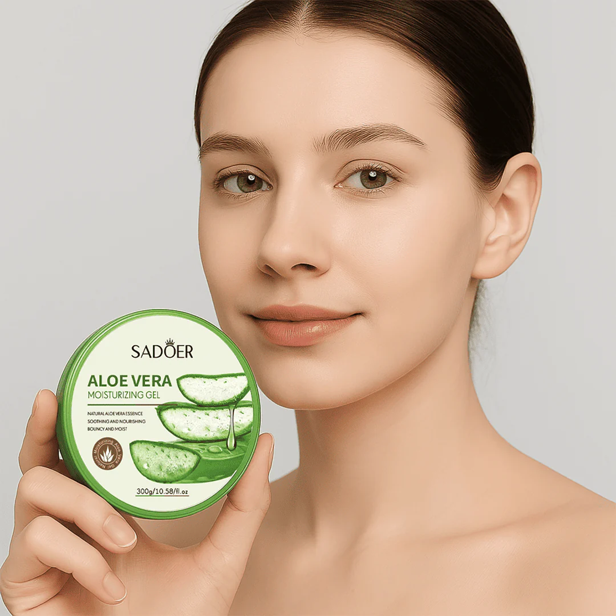 SADOER Aloe Vera Gel 300g Moisturizing جل الصبار مرطب للعناية بالبشرة