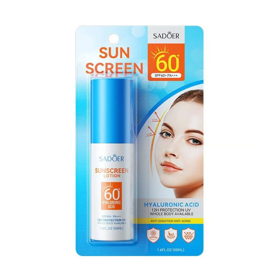 SADOER SUNSCREEN LOTION واقي شمس بتركيبة لوشن خفيفة