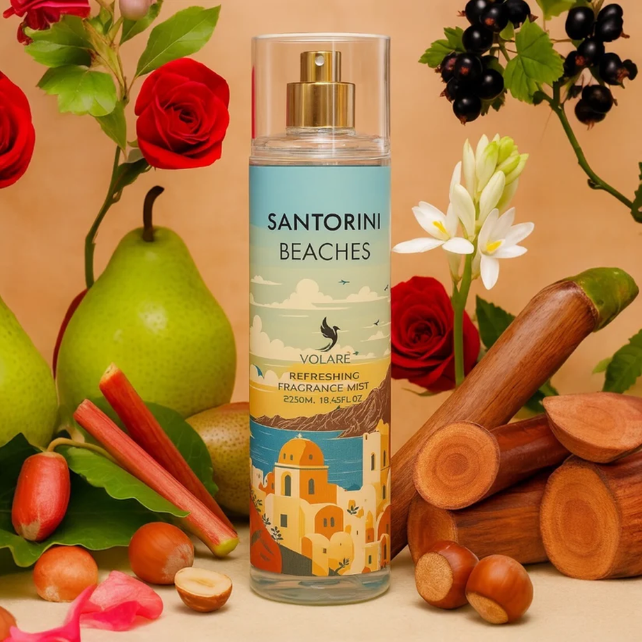 VOLARE - Santorini Beaches بودي سبلاش فولير (250ml)