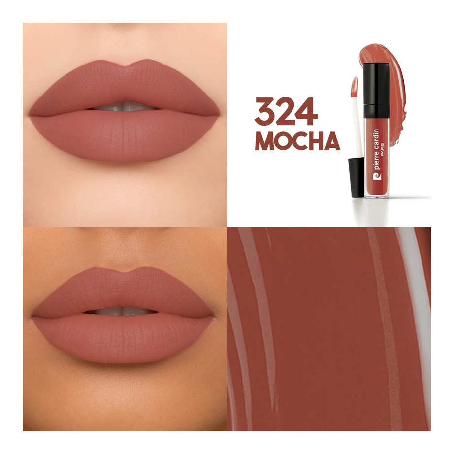 PIERRE CARDIN - Stay Long Lip Color Kiss Proof Lipstick 324 أحمر شفاه من بيير كاردان
