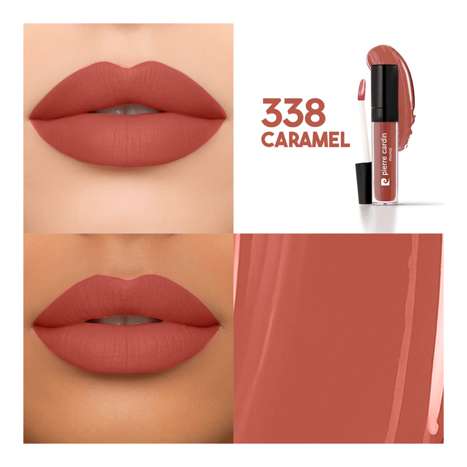 PIERRE CARDIN - Stay Long Lip Color Kiss Proof Lipstick 338 أحمر شفاه من بيير كاردان