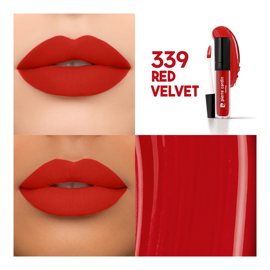 PIERRE CARDIN - Stay Long Lip Color Kiss Proof Lipstick 339 أحمر شفاه من بيير كاردان