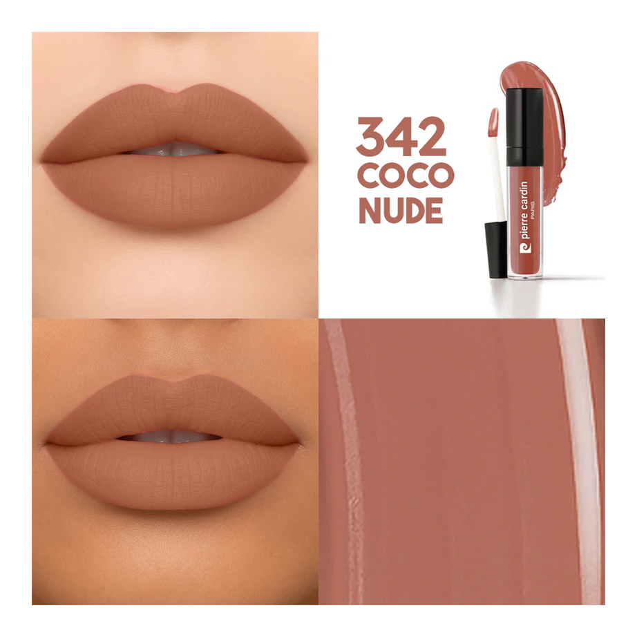PIERRE CARDIN - Stay Long Lip Color Kiss Proof Lipstick 342 أحمر شفاه من بيير كاردان