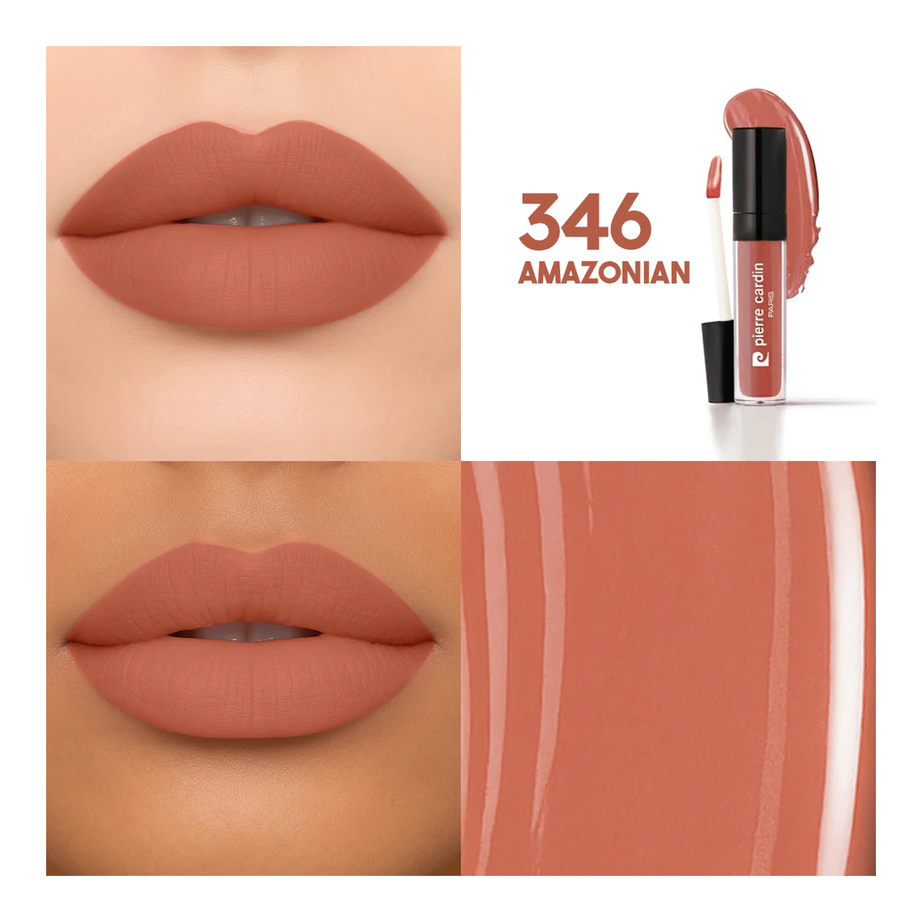 PIERRE CARDIN - Stay Long Lip Color Kiss Proof Lipstick 346 أحمر شفاه من بيير كاردان