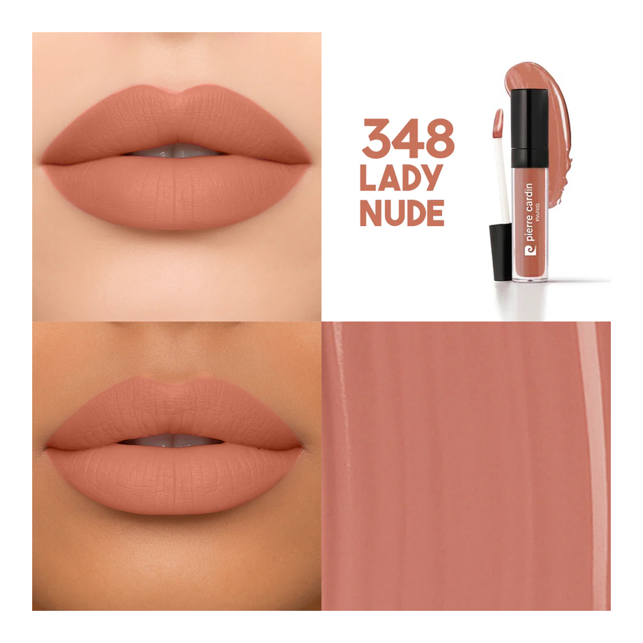 PIERRE CARDIN - Stay Long Lip Color Kiss Proof Lipstick 348 أحمر شفاه من بيير كاردان