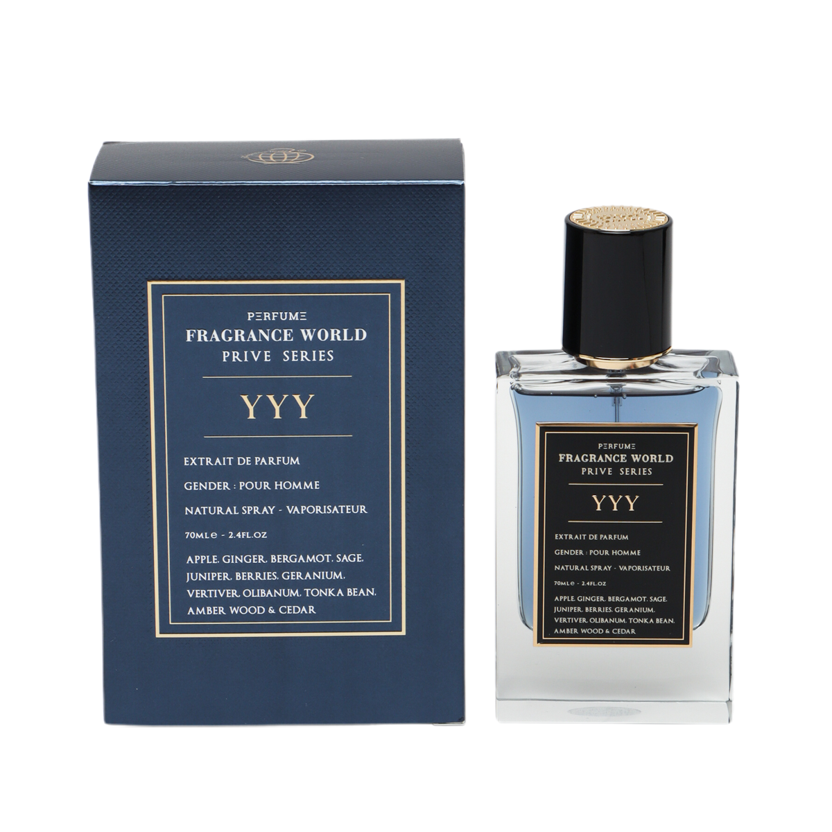 YYY - Extrait de Perfume Fragrance World تربل واي (70ml رجالي)