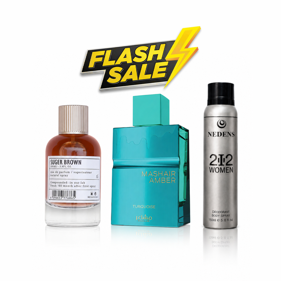 فلاش سيل عطرين + مزيل عرق (Aro-Fac sugar + Rayhaan Fresh Wave)